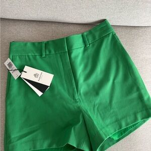 Babaton High Waist Green Tailored Shorts